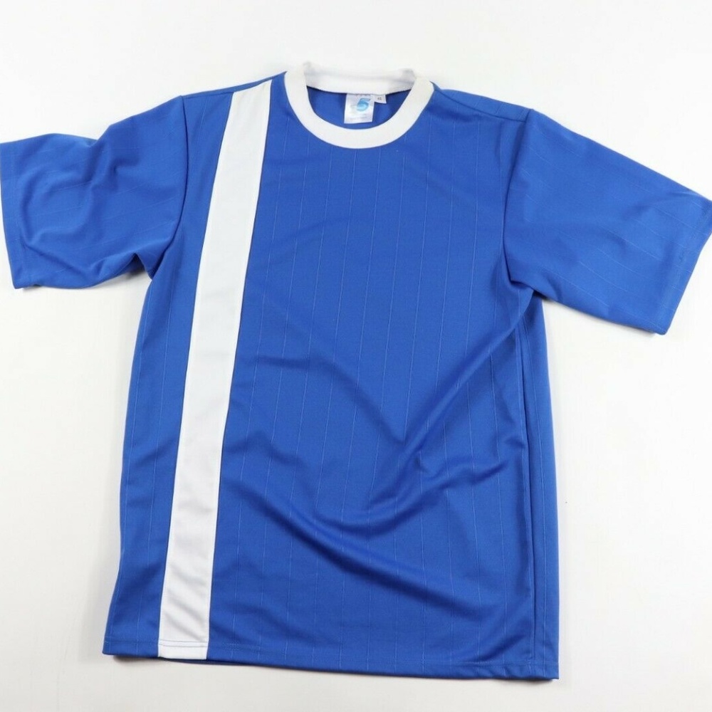 New High Five Striped Soccer Jersey Mens Small
